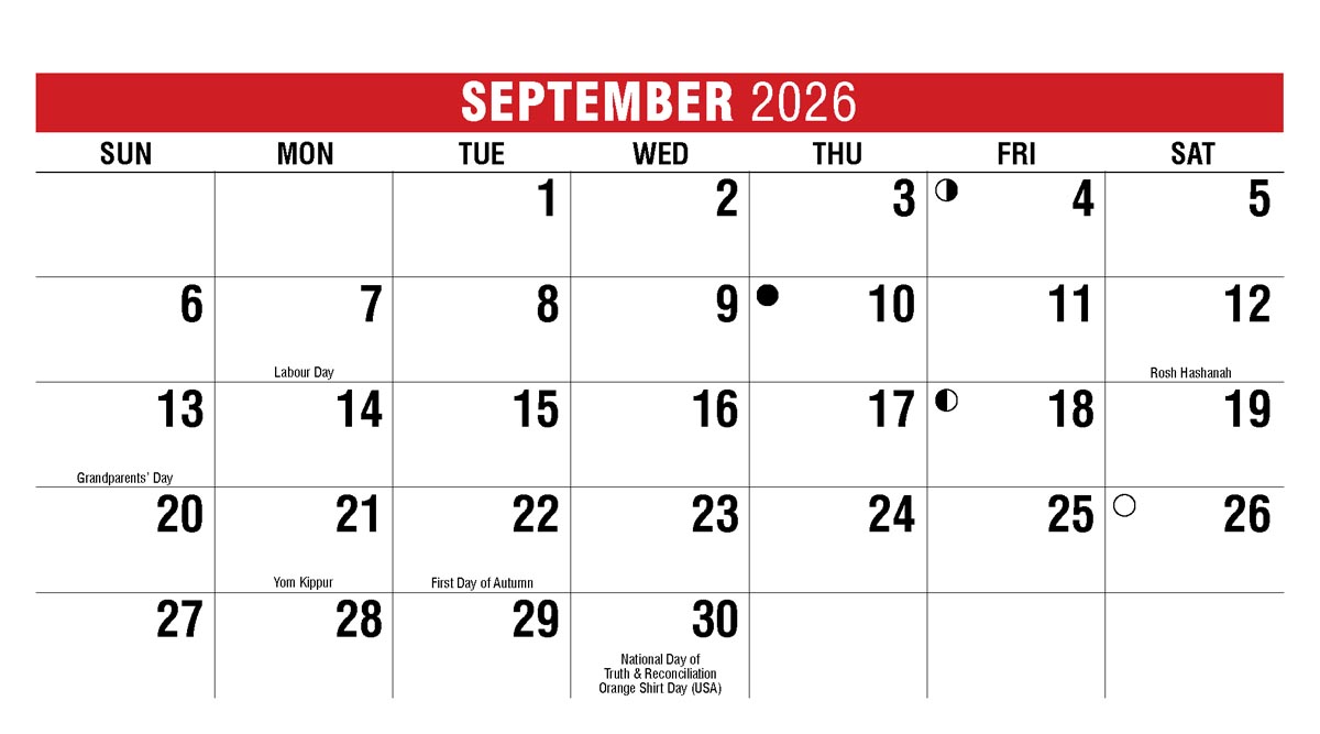 Galleria Canadian Scenic Promo Desk (Eng) Calendar - 2026